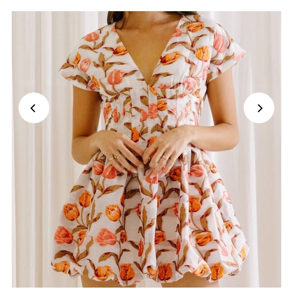 Storia Dresses & Skirts - Paige Tulip Embroidered Mini Dress